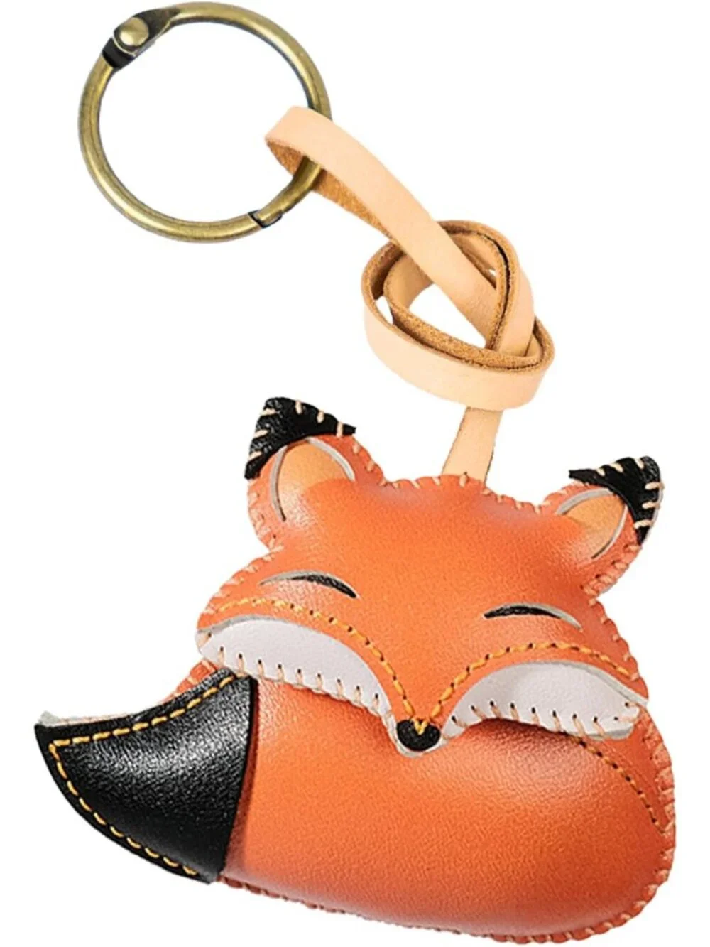 Unique Animal Leather Bag Charm | Stylish Purse Keychain for Backpacks & Gifts
